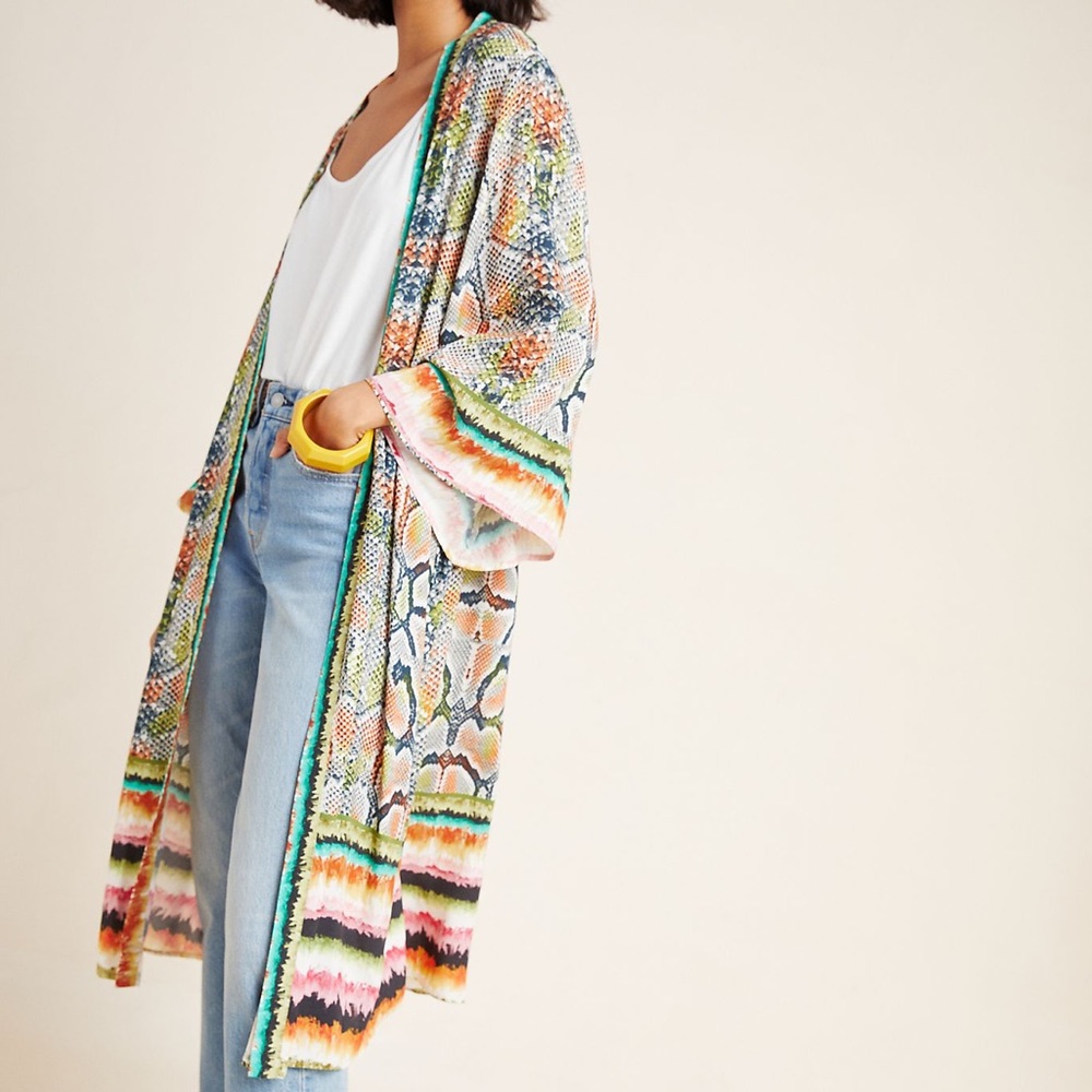 Anthropologie Annette Duster Kimono One Size - Picture 2 of 5